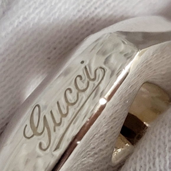 🎋Gucci Britt Heart Interlocking GG Pendant w/Beaded Chain - Picture 3 of 10